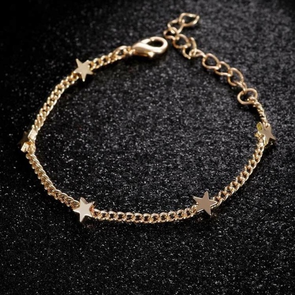 3/$30 gold star charm bracelet - Picture 5 of 5